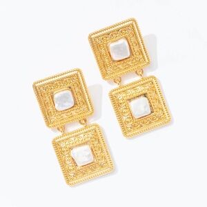 Frasier Sterling High tea Earrings in Gold